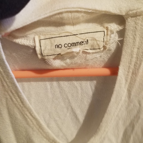 Sheer white faux turtleneck top - Picture 2 of 2